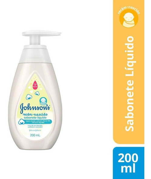 Kit 10 Sabonete Líquido Johnson's Recém Nascido 200ml 1
