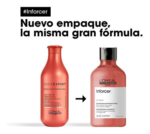 Pack Shampoo Inforcer + Acondicionador Loreal 1