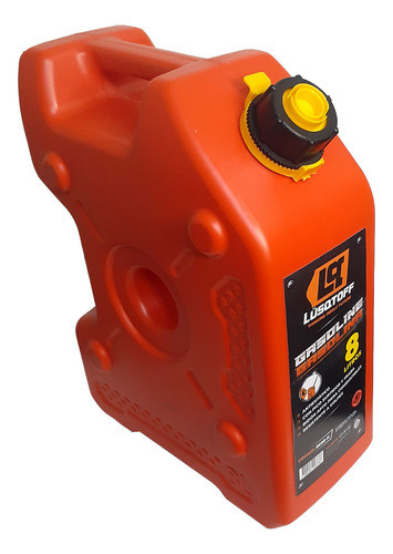 Bidón De Combustible Lüsqtoff 8lts Naranja Chato Apilable 0