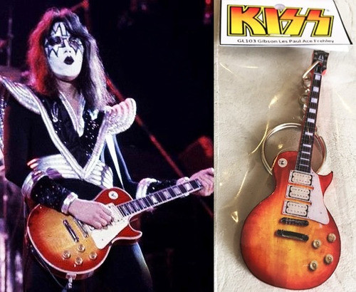 Pack X3 Guitarras Llaveros Gibson Kiss (o Surtido A Elec) 1