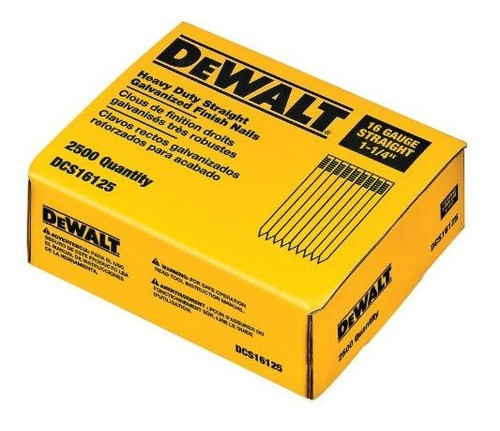 Dewalt 1-1/4-inch By 16 Gauge Clavos De Final X 2500 0