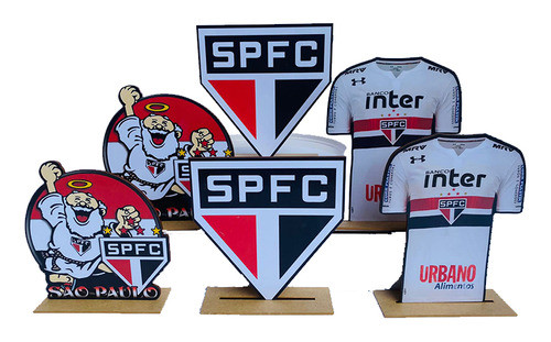 Kit Display De Mesa 6 Peças Para Festa São Paulo Md 0
