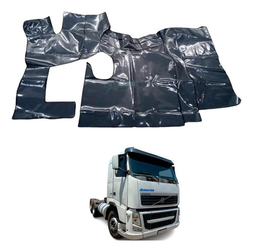 Tapete Vinil Preto Com Capo S/rec Para Volvo Fh 400 440 Meca 1
