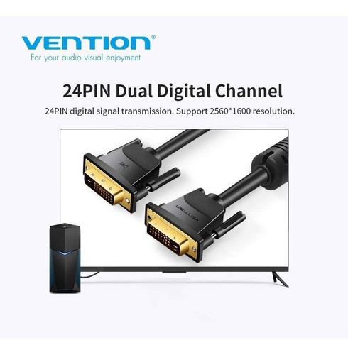Cable Premium Dvi Macho A Dvi Macho 24+1 1 Metro - Vention 1