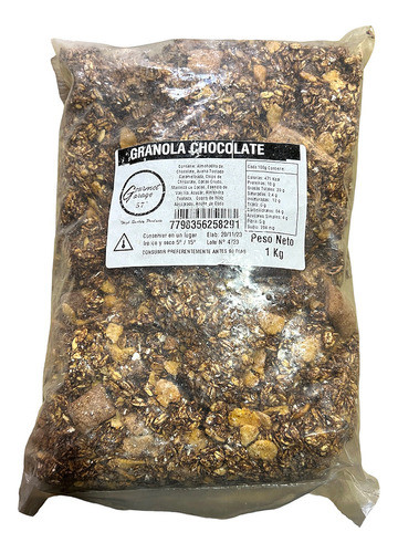 Granola Energética Crocante C/ Chips Chocolate 1 Kg - Envios 0