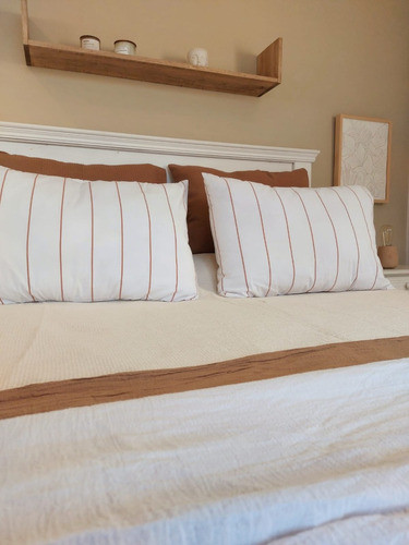 Pie De Cama Gasa 220x160cm Blanco Liso 0