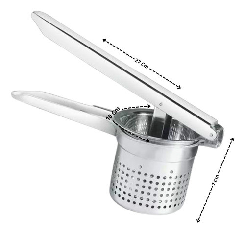 Espremedor De Batata Manual Em Aço Inox Profissional Cozinha 1