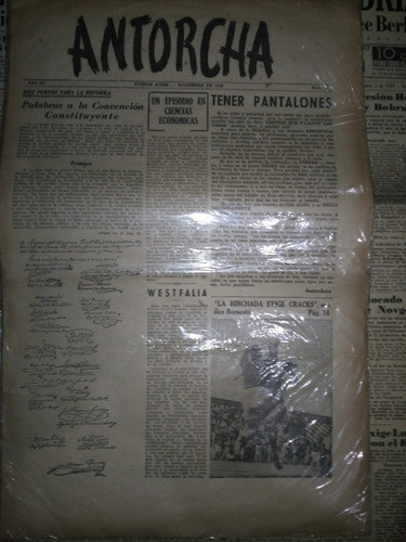 Antiguo Diario * Antorcha * Nº 30 Unico - Dic.de 1948 1