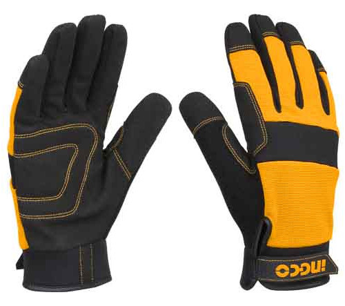 Ff Guantes Mecánico Trabajo Taller Micro Fibra Ingco Hgmg01 1