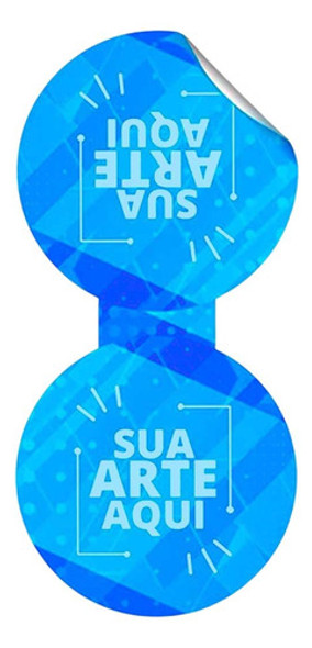500 Adesivo Fecha Sacola Personalizado Loja Comércio 5x7 Cm 0