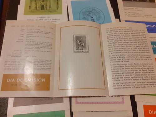 Lote 17 Avisos De Emisión Sin Estampilla. Año 1981 0