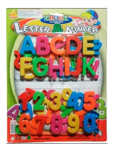 Numeros Y Letras Imantadas P/niños Pizarras-jardin-escuelas 1