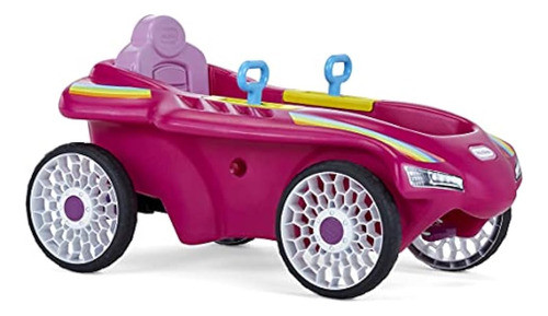 Little Tikes Jett Car Racer Pink, Ride On Car Con Respaldo D 0