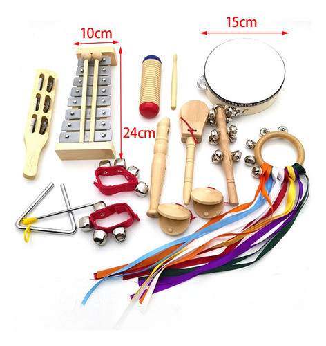 Montessori Bebê Percussão Brinquedos Musicais Conjunto De 1