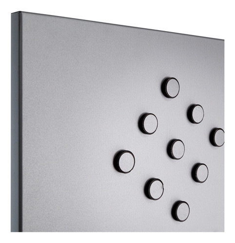 Mural Quadro Magnético 80x100cm - Prata Fosco + 40 Ímas 1
