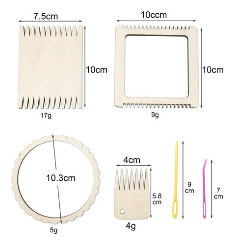 Mini Conjunto De Tear De Tecelagem Porta-copos Faça Você 1