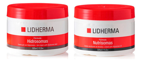 Kit Hidrosomas Hidratante + Nutrisomas Nutritiva   Lidherma 0
