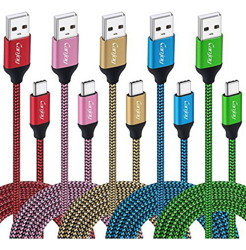 Cable Usb Tipo C, Paquete De 5 Pies Canjoy Usb Tipo C Cable 0
