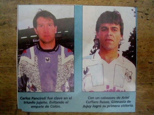 Recorte Gimnasia De Jujuy De Cufaro Russo Y Panciroli 0