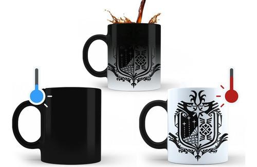 Monster Hunter Logo World Taza Magica Tu Propio Estilo 0