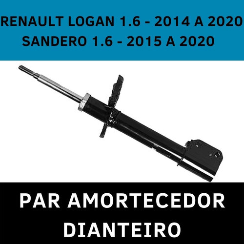 Par Amortecedor Dianteiro Logan 1.6 2014 2015 2016 A 2020 1