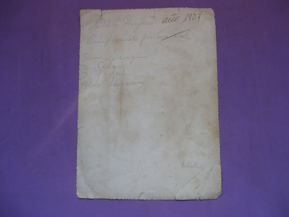 Antigua Foto Jugadores Pacifico, Bahia Blanca, 1937, Futbol 1