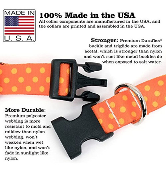 Collar De Perro Con Botones Y Rayas De Botones - Impresion 1