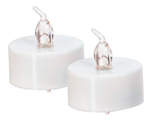 Kit Com 24 Velas De Led Bateria Inclusa - Luz Amarela 0