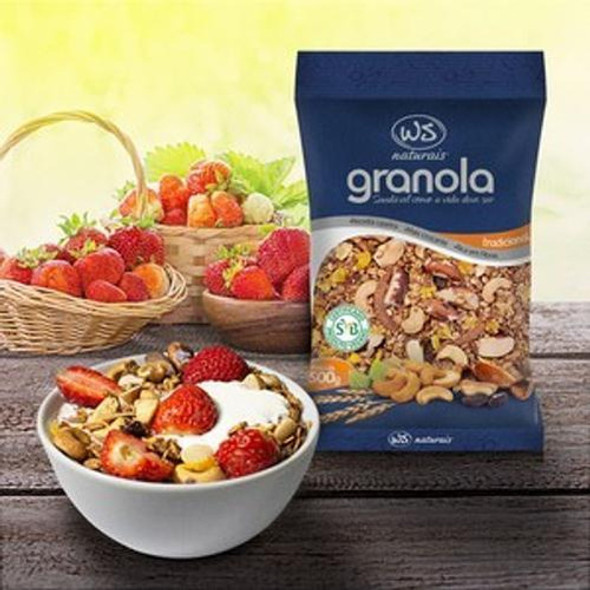 Granola Tradicional Ws Naturais 500g (12 Pacotes) 1