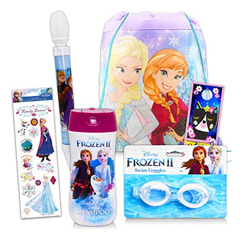 Juego De Piscina De Baño Frozen De Disney Mega Bundle ~ 6 Pi 0