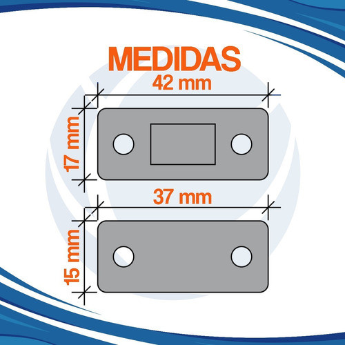 Reten Iman Magnético Muebles Alacena Metalico Extra Chato X2 1