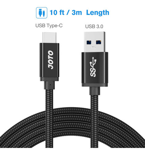 Cable Largo De 3 Metros Pies Usb-c 3.1 Tipo-c Usb 3.0 Tipo A 1