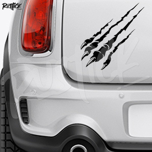 Calco Ploteo Garras Monster Efecto Desgarrado Tatoo 15cm 0