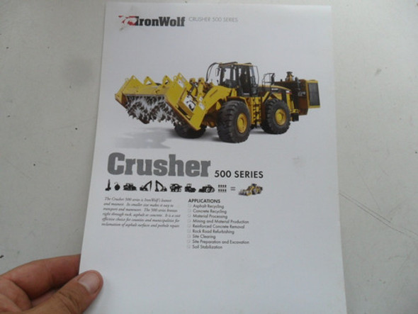 Folleto Tractor Loader Iron Wolf Crusher 500 Caterpillar C9 0