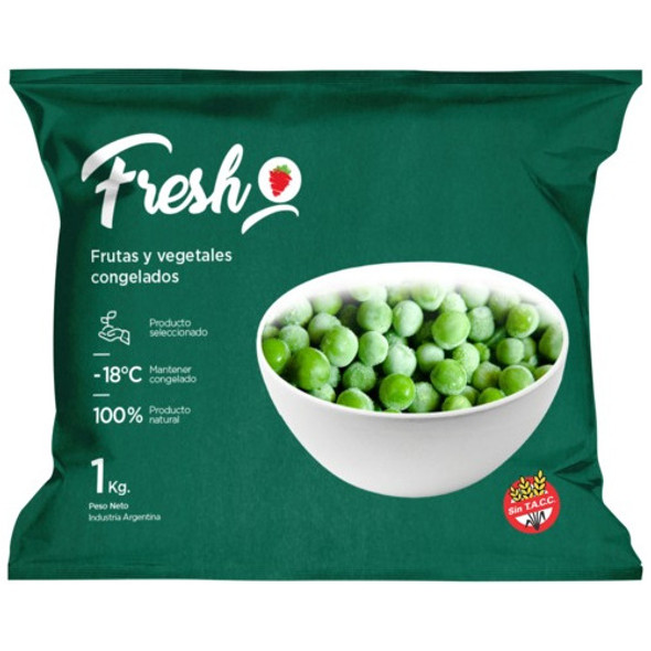 Arvejas 1kg Vegetales Congelados Iqf 1