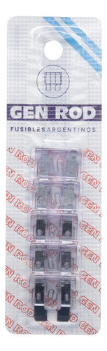 10 Fusibles Ficha Plana Tipo Automotor 3a (violeta) 18.4x5.1 0
