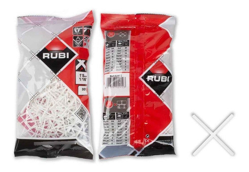 Cruceta Plast.p/juntas 1.5mm X300un.(2912) Rubi 0