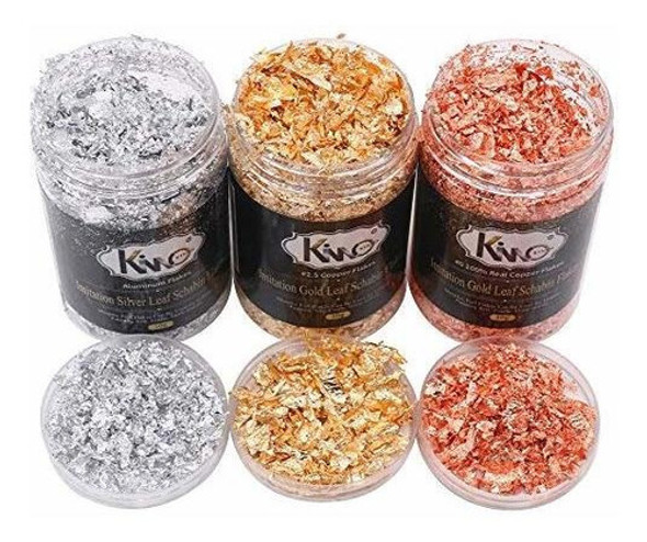 Copos Dorados Kinno - Color 2.5 Imitacion Oro, Plata, Color 1
