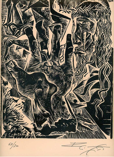 Grabado Antiguo Litografia Original 0