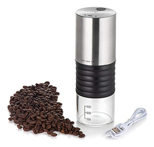 Mixpresso Molinillo De Café Eléctrico Con Usb Y 0