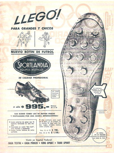 Antigua Publicidad  Botines De Futbol Sportlandia 0