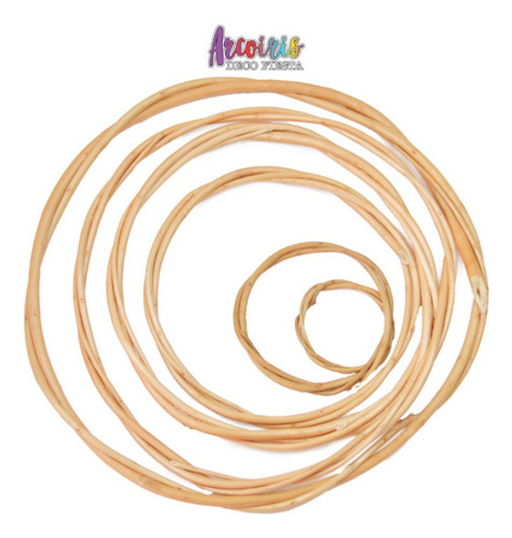 Aros De Mimbre Trenzado 15 Cm - Atrapasueños - X 20 Uni. 1