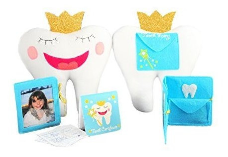 Tooth Fairy Pillow Kit Con Notepad Y Bolsa De Recuerdo 3 Pie 1