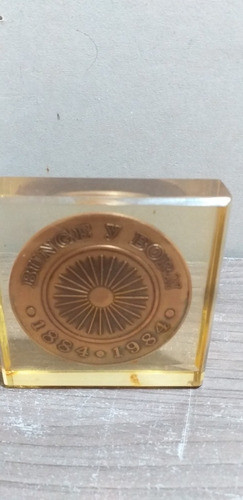 Antigua Plaqueta De La Empresa Bunge Y Born  A Un Servidor 1