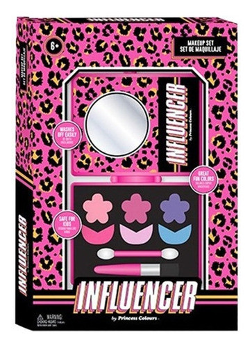 Influencer Set De Maquillaje Infantil Paleta Con Espejito 0