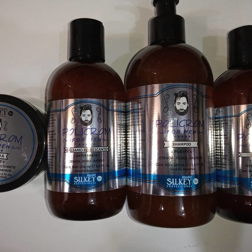 Kit  Para La Barba Silkey Hombre Barberia 5productos 0