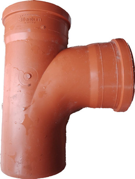 Ramal Tee Silentium (amanco) 110x110 A 90° 0 Ramal Tee Silentium (amanco) 110x110 A 90° 0