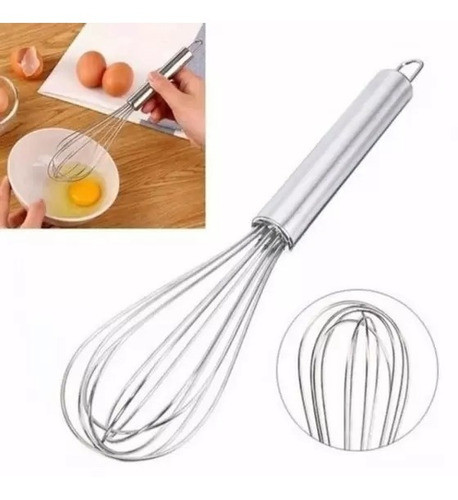 Batedor De Claras - Batedor De Ovos 25cm Em Inox 0