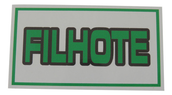 Placa De Identificação Para Pássaros-  Pvc - Filhote 0