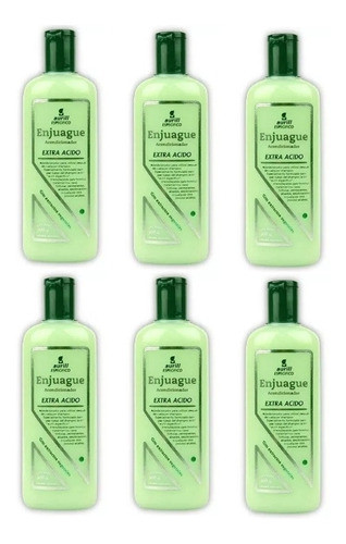 Aurill Enjuague Extra Acido 375ml Extractos Vegetales X6un 0